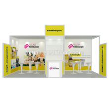 Detian Angebot Custom Modular Spannung Stoff Messestand mit langfristigen technischen Support